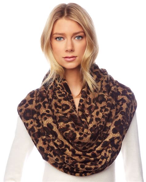 Michael Kors Leopard Print Infinity Scarf 